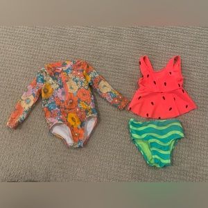 Two 18 month Cat and Jack swimming suits